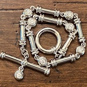 SCOTT KAY Platinum & Double Sided Diamond Bracelet